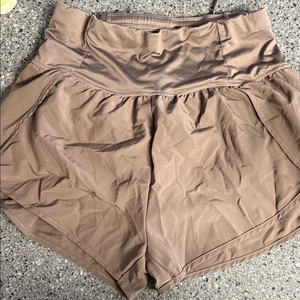 Love Tree Brown High-Waisted Shorts